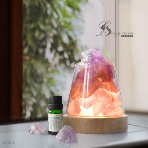Đèn xông tinh dầu đỏ hồng (không tinh dầu) 3