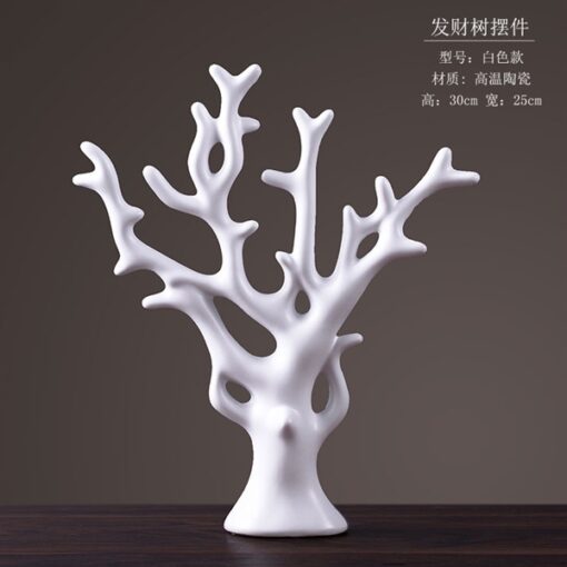 Decor tượng san hô trắng 1