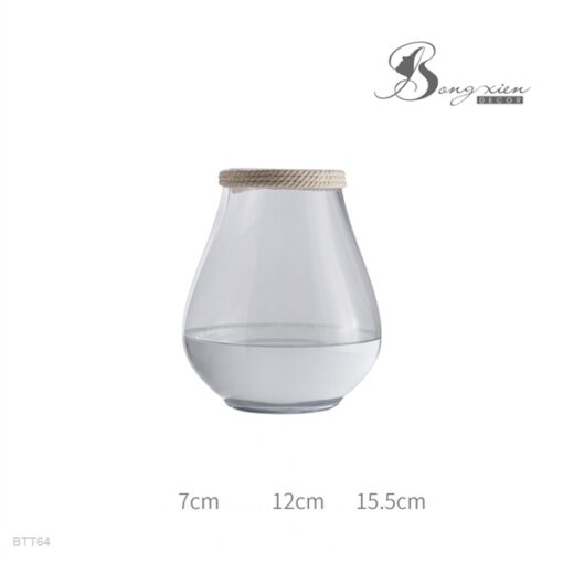 Bình TT trắng miêng quấn dây (S) 1