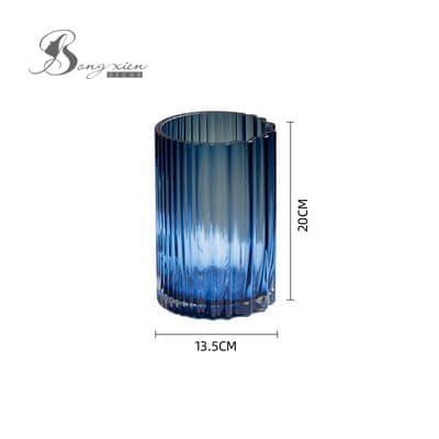 Bình TT trụ sọc xanh tím 2 Bình TT trụ sọc xanh tím 1