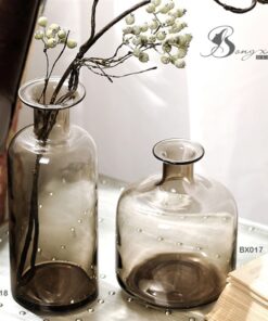 Bình TT bầu màu nâu cổ dài (S) 15
