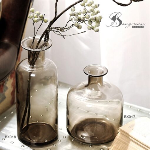 Bình TT bầu màu nâu cổ dài (S) 7
