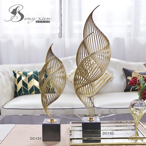 Decor ốc xà cừ bằng kim loại (S) 5