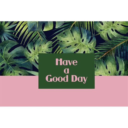 Thảm nhà cửa lỗi vào xanh lá (Have a good day) 60*90 1