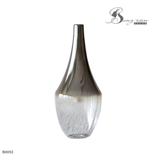 Bình TT trong suốt miệng xám 1