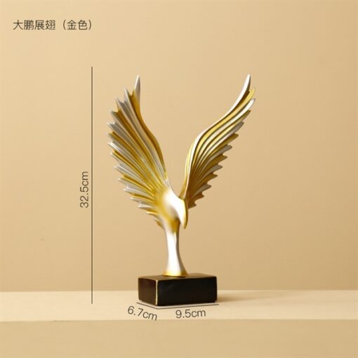 Decor cánh chim hải âu (trắng vàng) 1