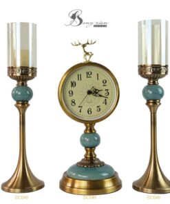 Decor đèn nến cổ điển đá xanh 11