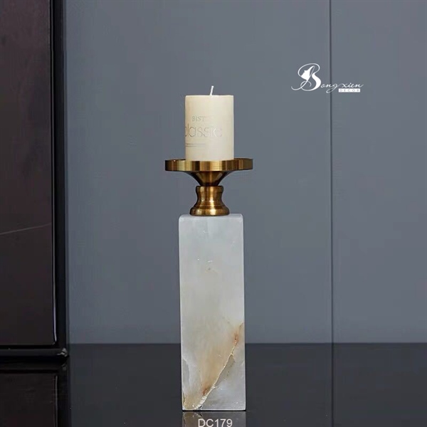 Chân nến đế đá cẩm thạch (M) 2 Chân nến đế đá cẩm thạch (M) 1