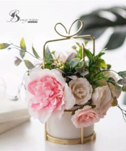 Bó hồng 3 bông + khuynh diệp 17