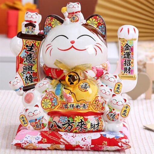 Mèo thần tài màu trắng (S) 5