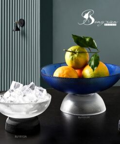 Đĩa đựng quả màu trắng đen (S) 5