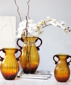 Bình TT có 2 tay cầm màu hổ phách (M) 6 Bình TT có 2 tay cầm màu hổ phách (M) 5