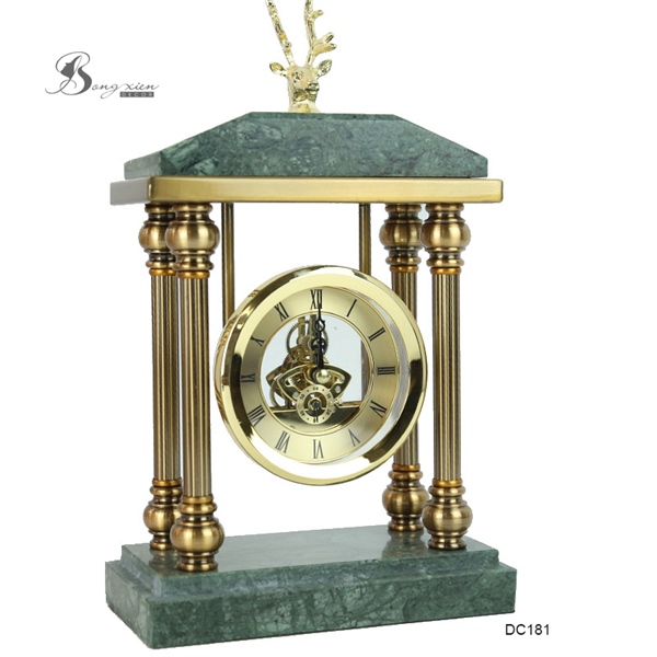 Đồng hồ để bàn đế đá cẩm thạch 2 Đồng hồ để bàn đế đá cẩm thạch 1