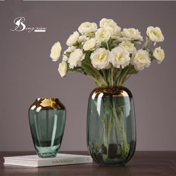 Bình trụ xanh miệng vàng (S) 2 Bình trụ xanh miệng vàng (S) 1