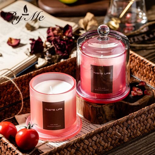 Nến cốc có nắp đậy (Hương Ebony Velvet Rose) 1