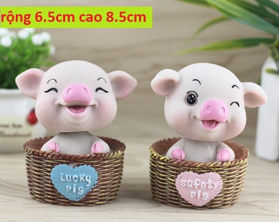 Decor thú lợn cute 2 Decor thú lợn cute 1