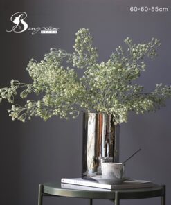 Bình trụ tráng gương hoạ tiết cây (L) 7