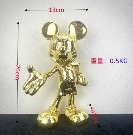 Décor tượng Mickey Vàng 29 cm 1