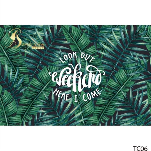Thảm nhà cửa lỗi vào xanh lá (Look out Weekend here I come) 60*90 1