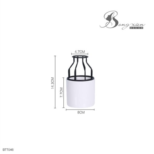 Bình sứ M. sắt đen 1