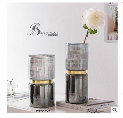 Bình thuỷ tinh xám xanh 2 khấc (M) 3