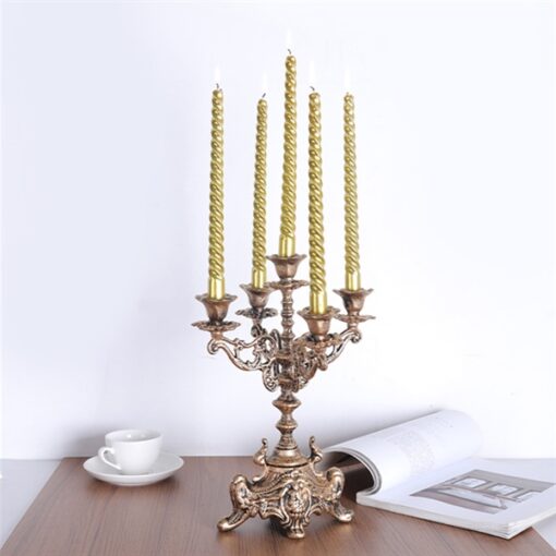 Decor chân nến đèn cầy 5 cành 1