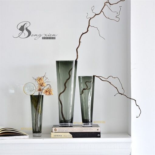 Bình TT xám đen miệng loe (S) 3