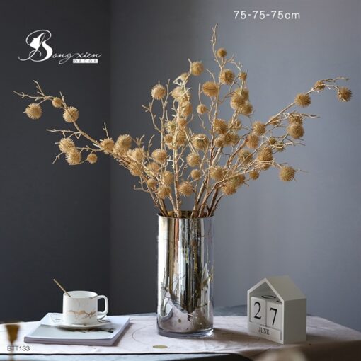 Bình trụ tráng gương hoạ tiết cây (M) 3