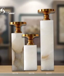 Chân nến đế đá cẩm thạch (S) 9