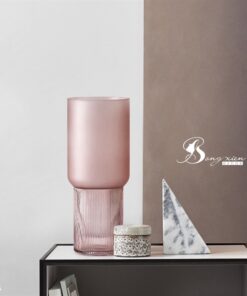 Bình TT trụ sọc đế màu hồng S 9