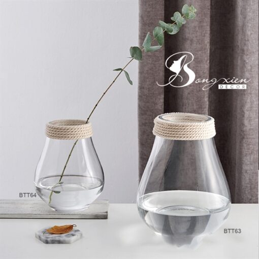 Bình TT trắng miêng quấn dây (L) 5