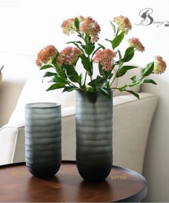 Bình trụ cao xám đục nhám (M) 13